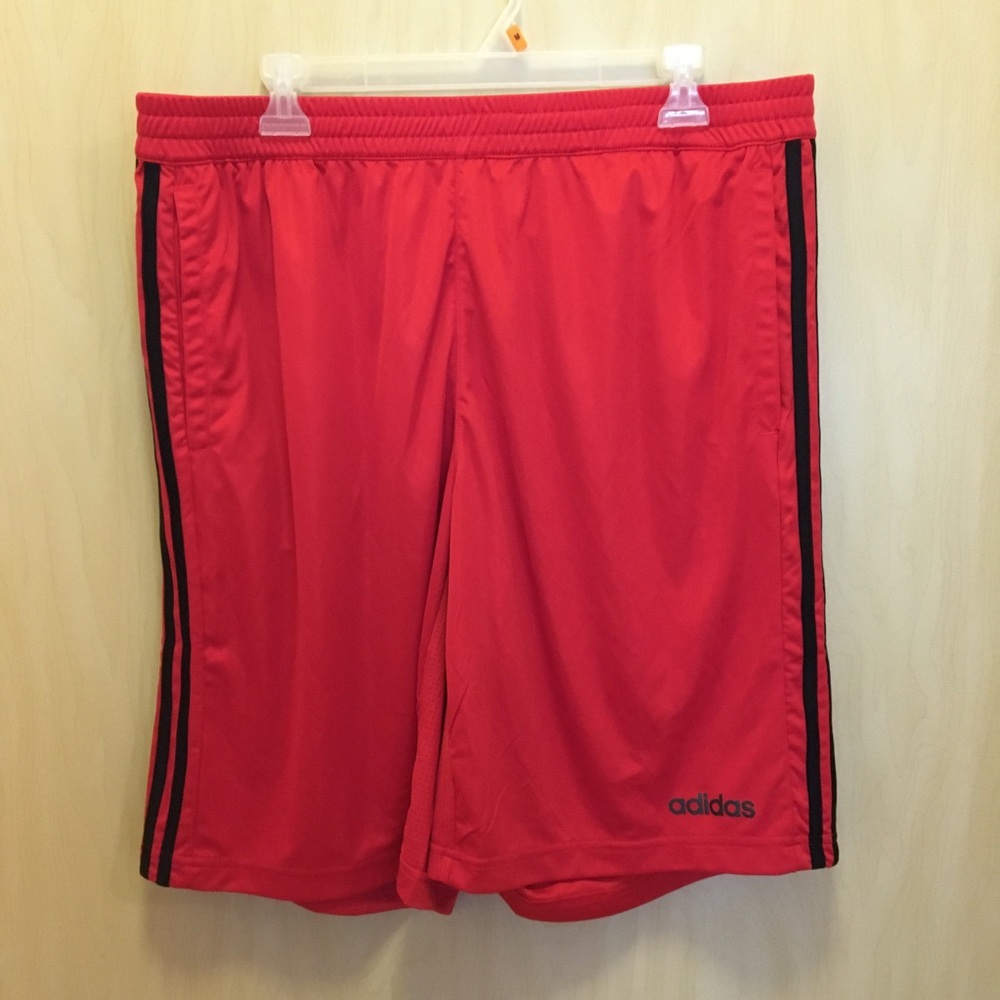 Men’s Adidas Athletic Shorts Red XL